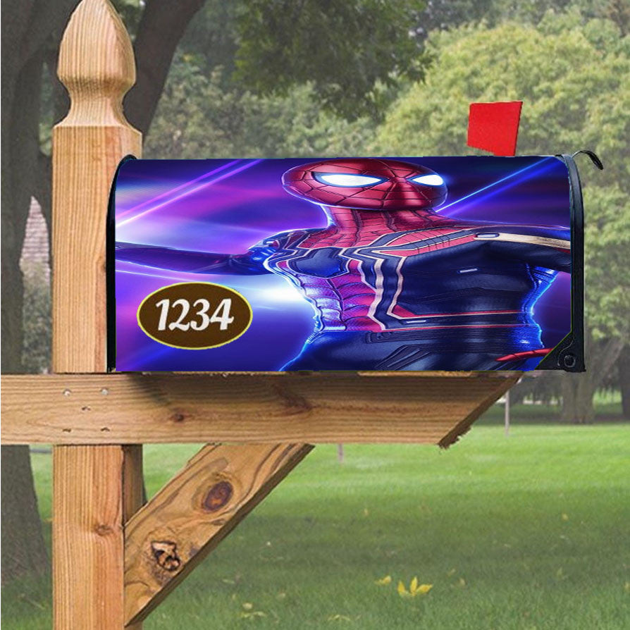 Spiderman Illustrations Magnetic Mailbox Cover 18" X 21" Outdoor Decor