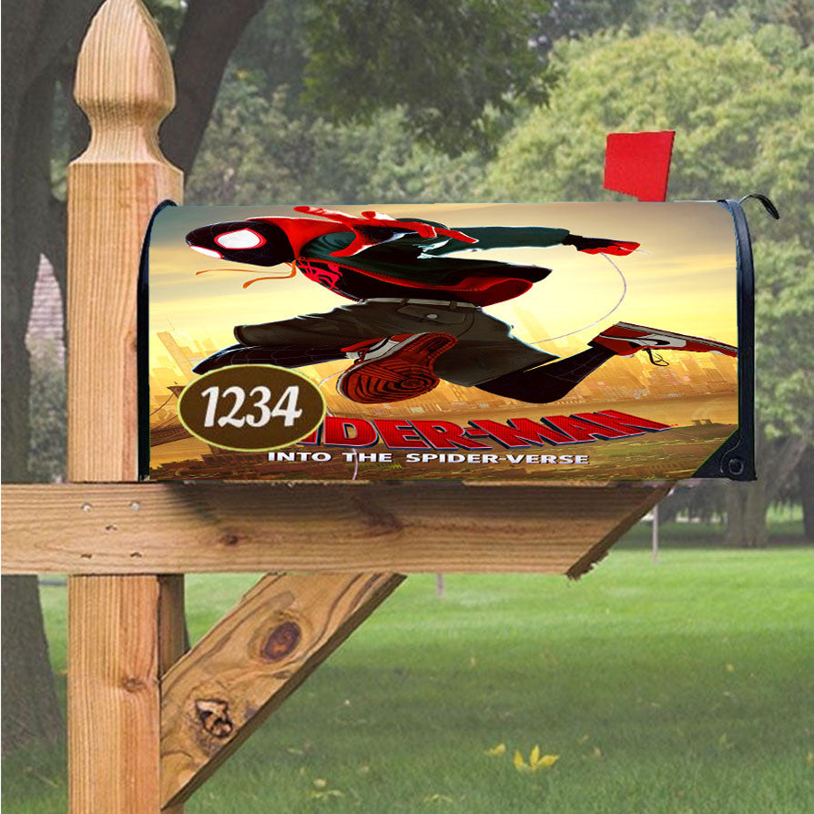 Spiderman Into The Spiderverse Magnetic Mailbox Cover 18" X 21" Outdoor Decor