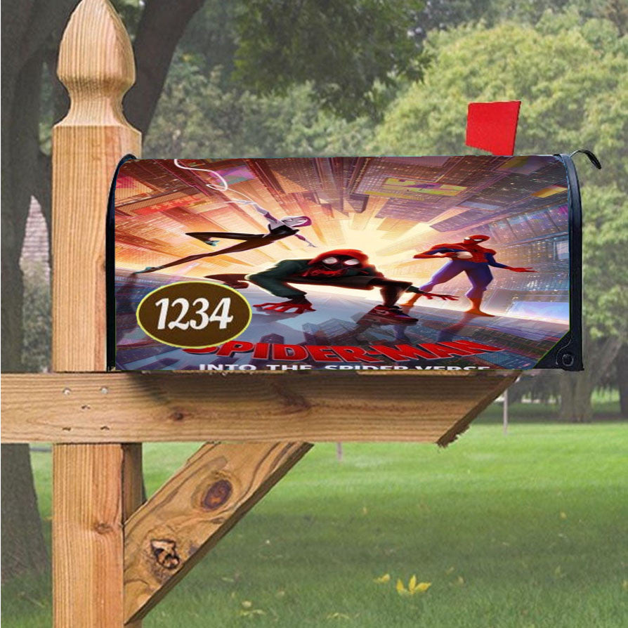 Spider-Man Into The Spider-Verse 1 Magnetic Mailbox Cover 18" X 21" Outdoor Decor