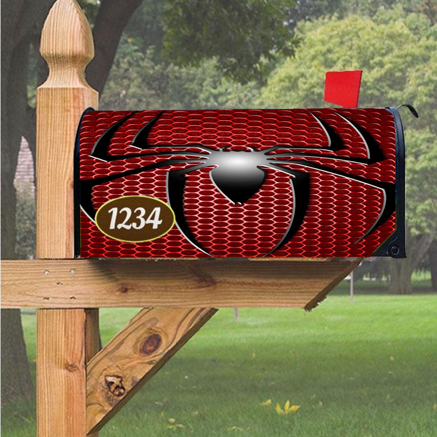 Spiderman Logo Magnetic Mailbox Cover 18" X 21" Outdoor Decor