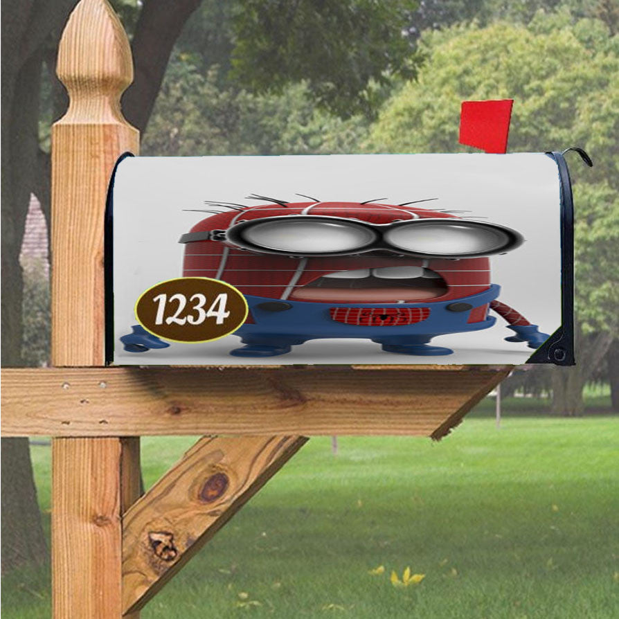 Spiderman Minion Magnetic Mailbox Cover 18" X 21" Outdoor Decor