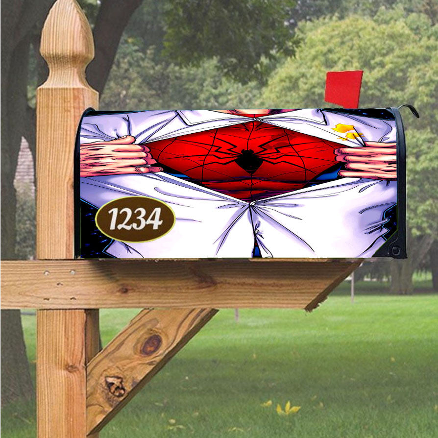 Spiderman Spectacular Poster Magnetic Mailbox Cover 18" X 21" Outdoor Decor