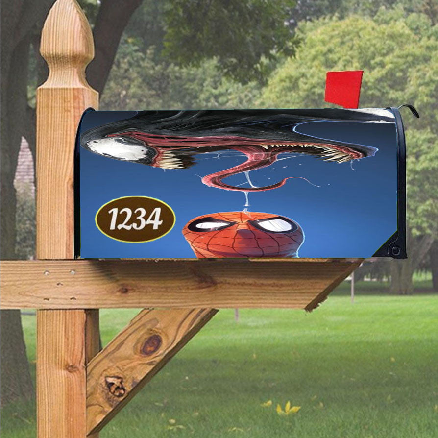 Spiderman Spit Tongue Venom Magnetic Mailbox Cover 18" X 21" Outdoor Decor