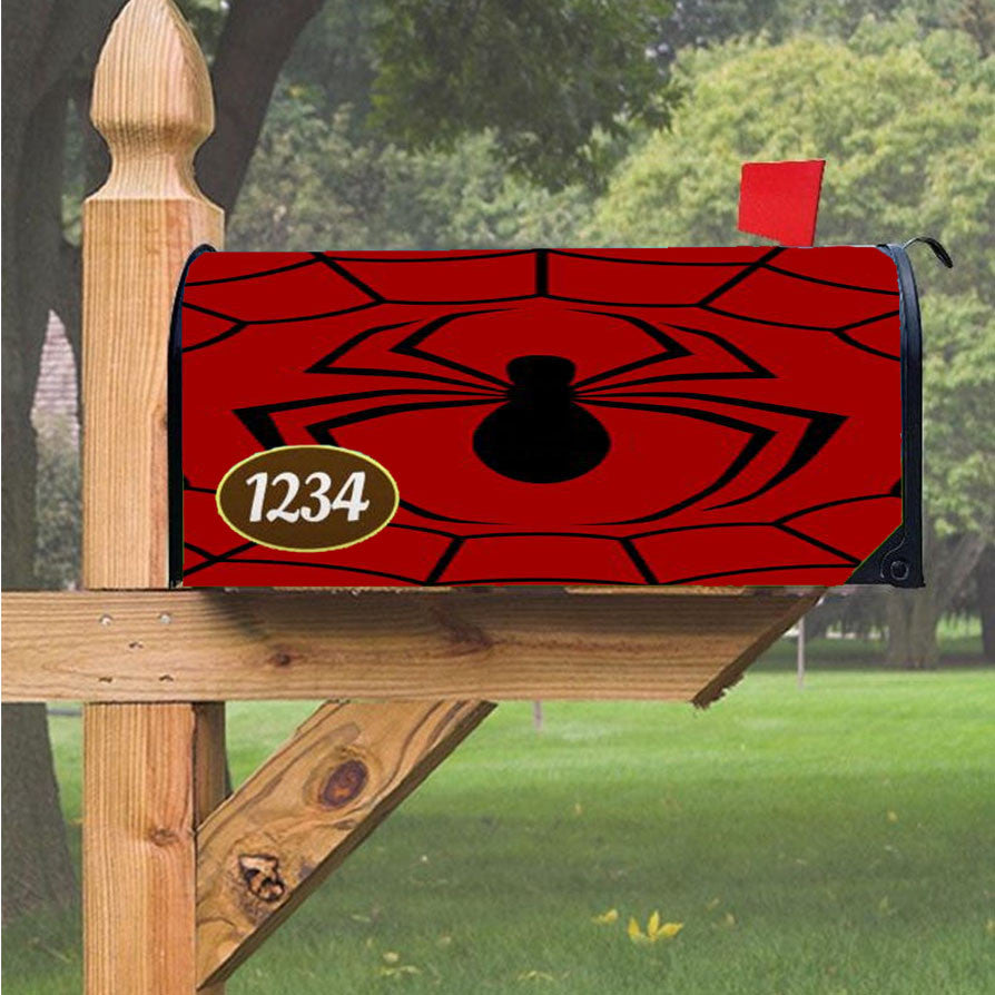 Spiderman Symbol Magnetic Mailbox Cover 18" X 21" Outdoor Decor