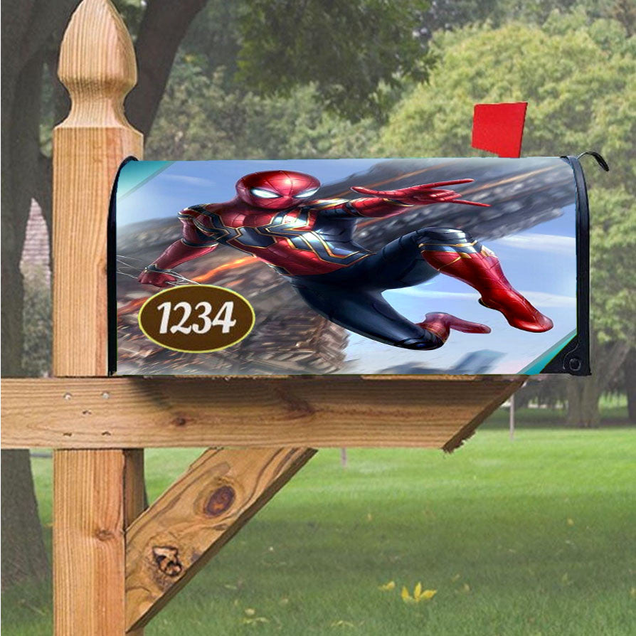 Spiderman The Best Scene Magnetic Mailbox Cover 18" X 21" Outdoor Decor