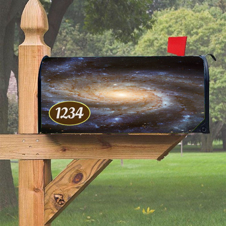 Spiral Galaxy Magnetic Mailbox Cover 18" X 21" Outdoor Decor