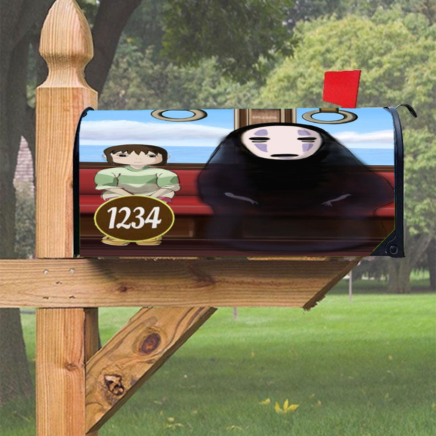 Spirited Away Train Magnetic Mailbox Cover 18" X 21" Outdoor Decor