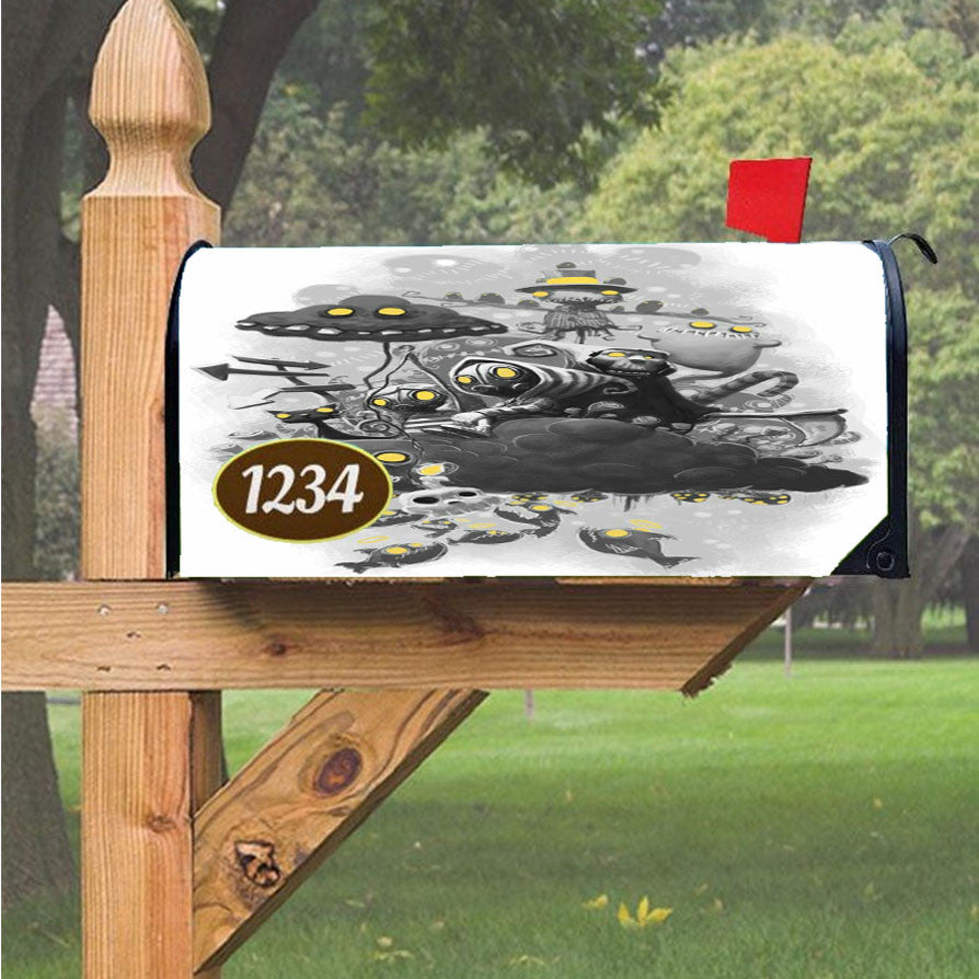 Spirkle Wine Magnetic Mailbox Cover 18" X 21" Outdoor Decor