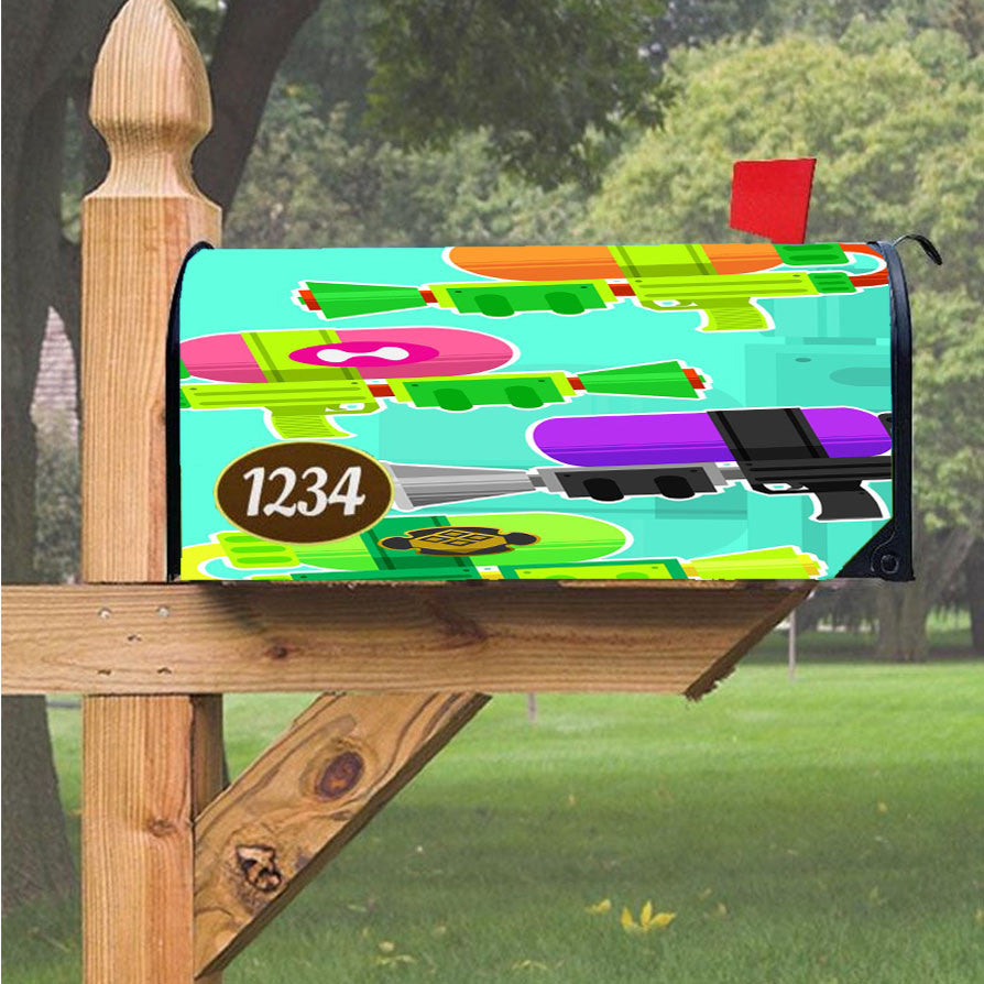 Splatoon Gun Wallpapers Magnetic Mailbox Cover 18" X 21" Outdoor Decor