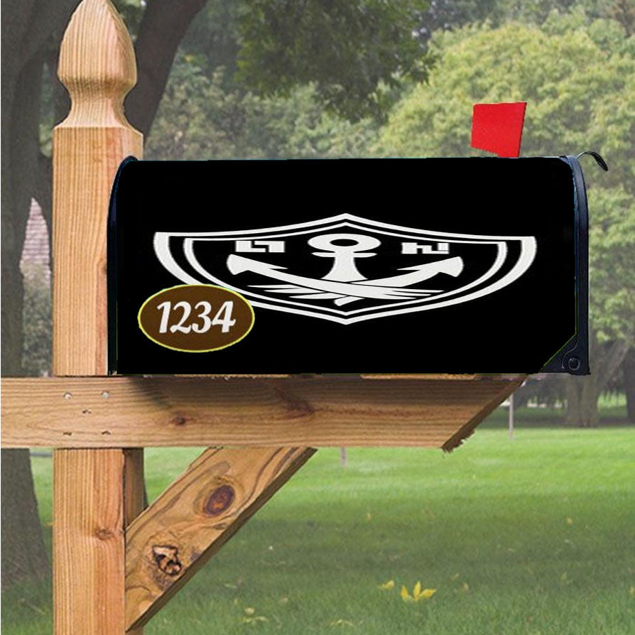 Splatoon White Anchor Magnetic Mailbox Cover 18" X 21" Outdoor Decor