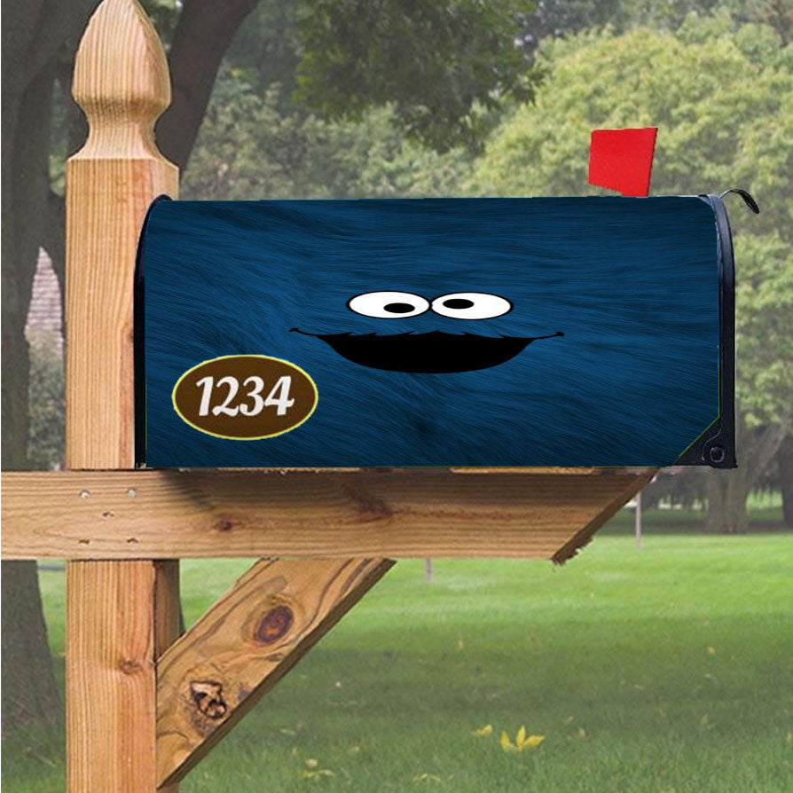 Spoky Blue Magnetic Mailbox Cover 18" X 21" Outdoor Decor