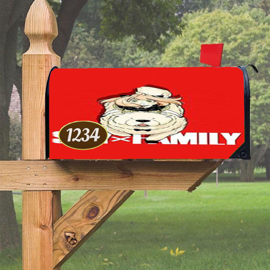 Spy X Family Anya And Bond Magnetic Mailbox Cover 18" X 21" Outdoor Decor