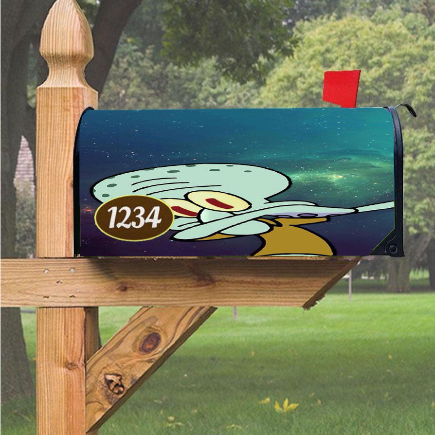 Squidward Daben On Em Magnetic Mailbox Cover 18" X 21" Outdoor Decor