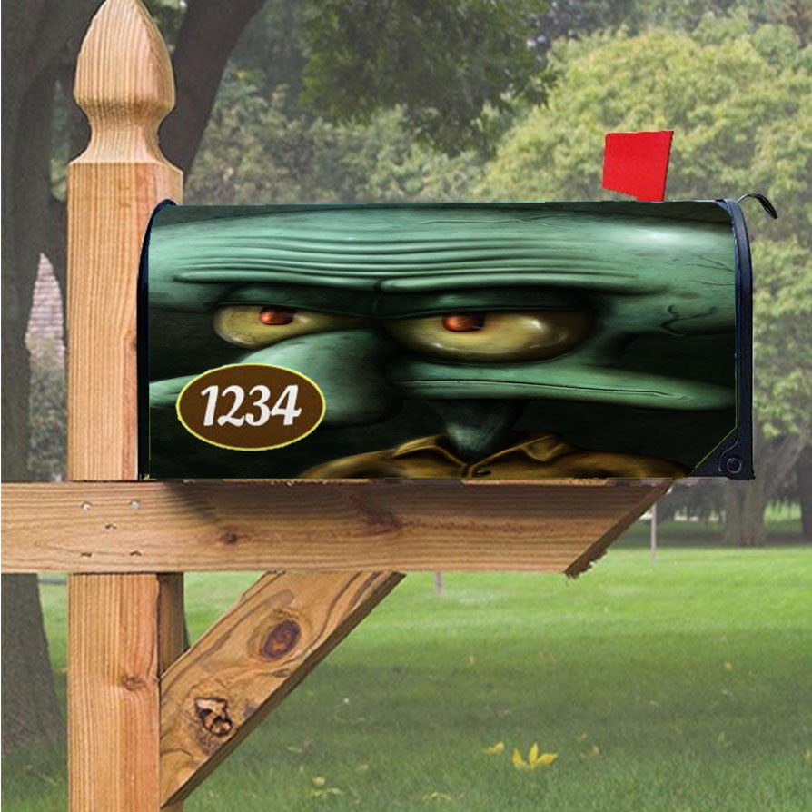 Squidward Tentacles Magnetic Mailbox Cover 18" X 21" Outdoor Decor