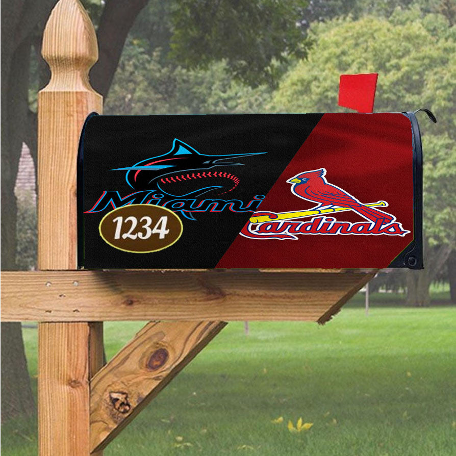 St Louis Cardinals Yadier Molina Magnetic Mailbox Cover 18" X 21" Outdoor Decor