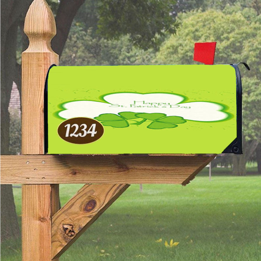 St Patricks Day Icon Magnetic Mailbox Cover 18" X 21" Outdoor Decor