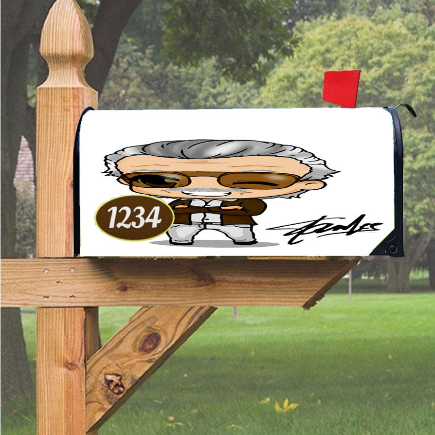 Stan Lee Marvel Chibi Magnetic Mailbox Cover 18" X 21" Outdoor Decor