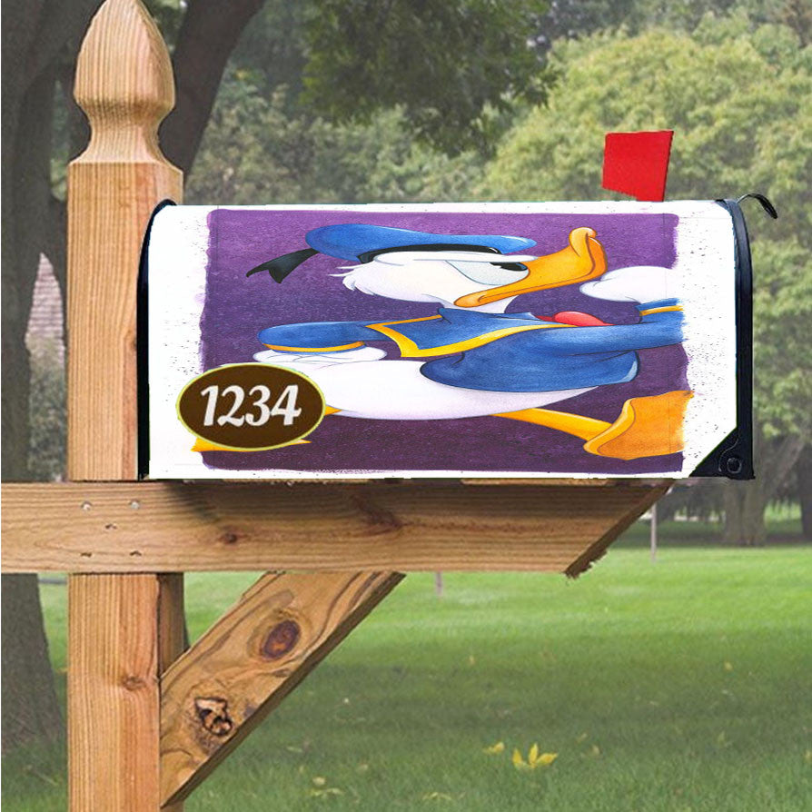 Stand Donald Duck Magnetic Mailbox Cover 18" X 21" Outdoor Decor
