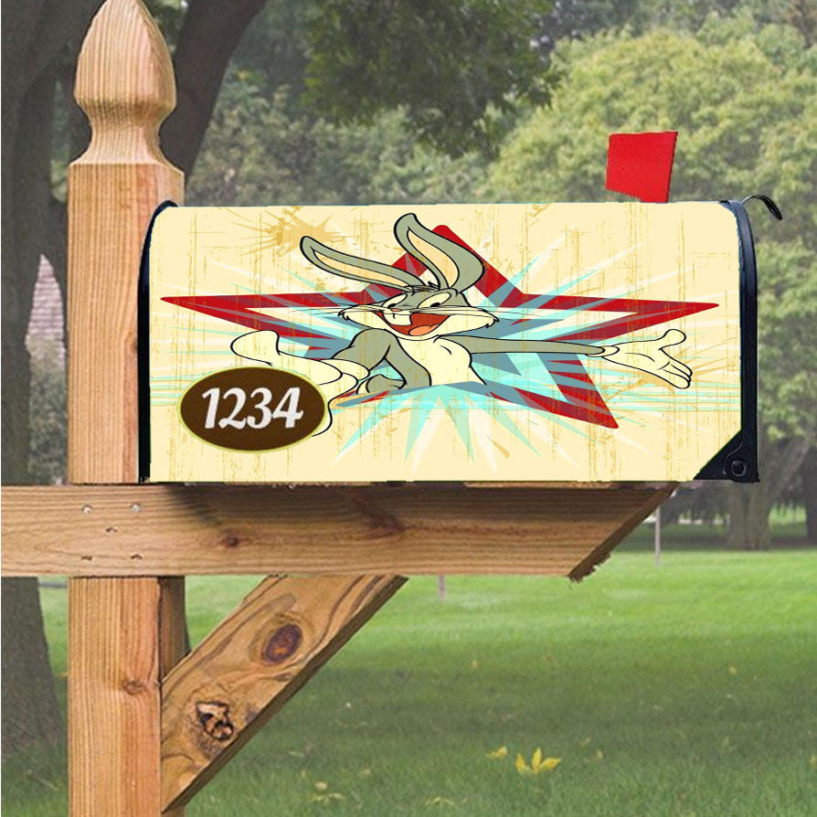 Star Bugs Bunny Magnetic Mailbox Cover 18" X 21" Outdoor Decor