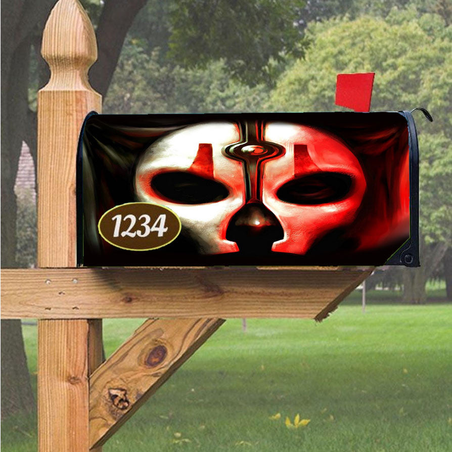Star Wars Knights Of The Old Republic Mask Magnetic Mailbox Cover 18" X 21" Outdoor Decor