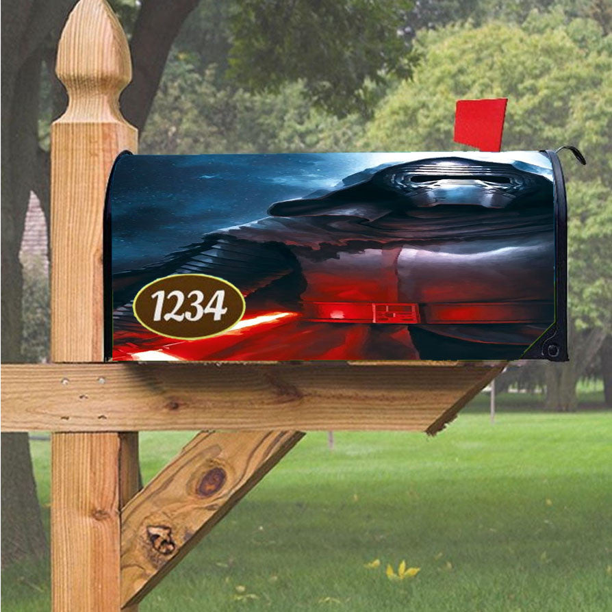 Star Wars Kylo Ren Armor Magnetic Mailbox Cover 18" X 21" Outdoor Decor