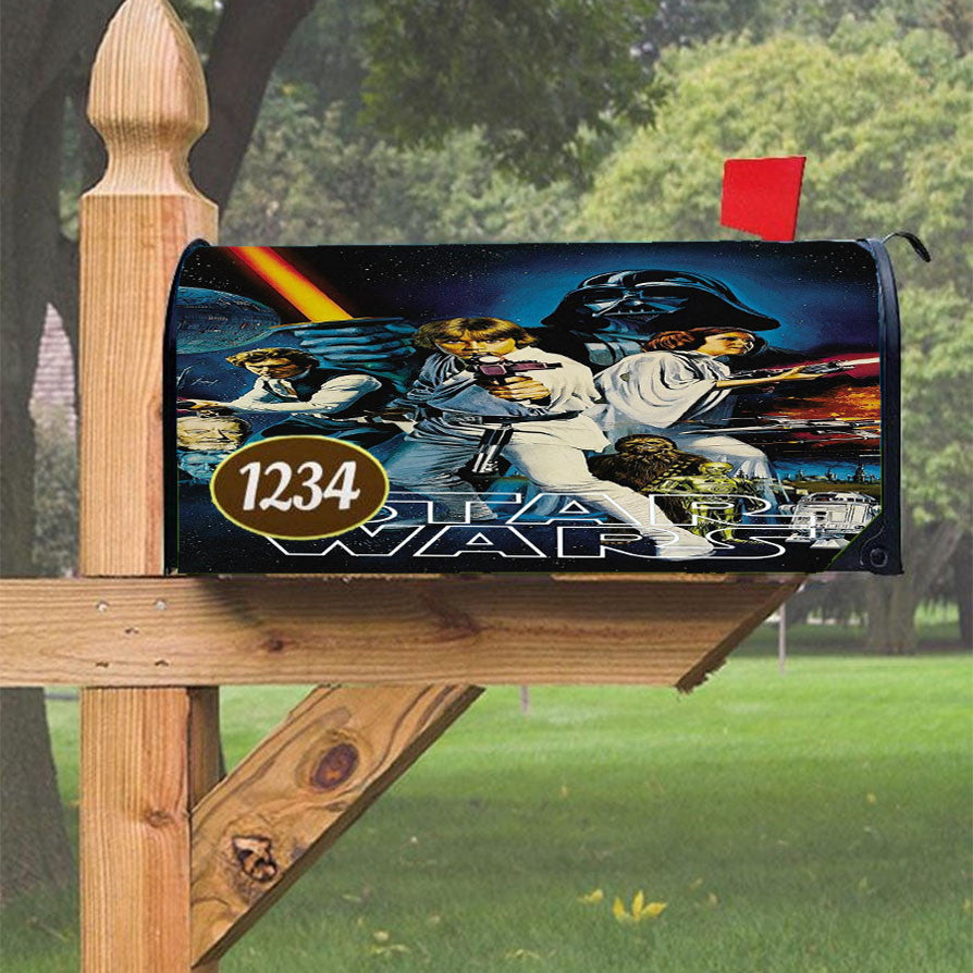 Star Wars Poster 2 Magnetic Mailbox Cover 18" X 21" Outdoor Decor