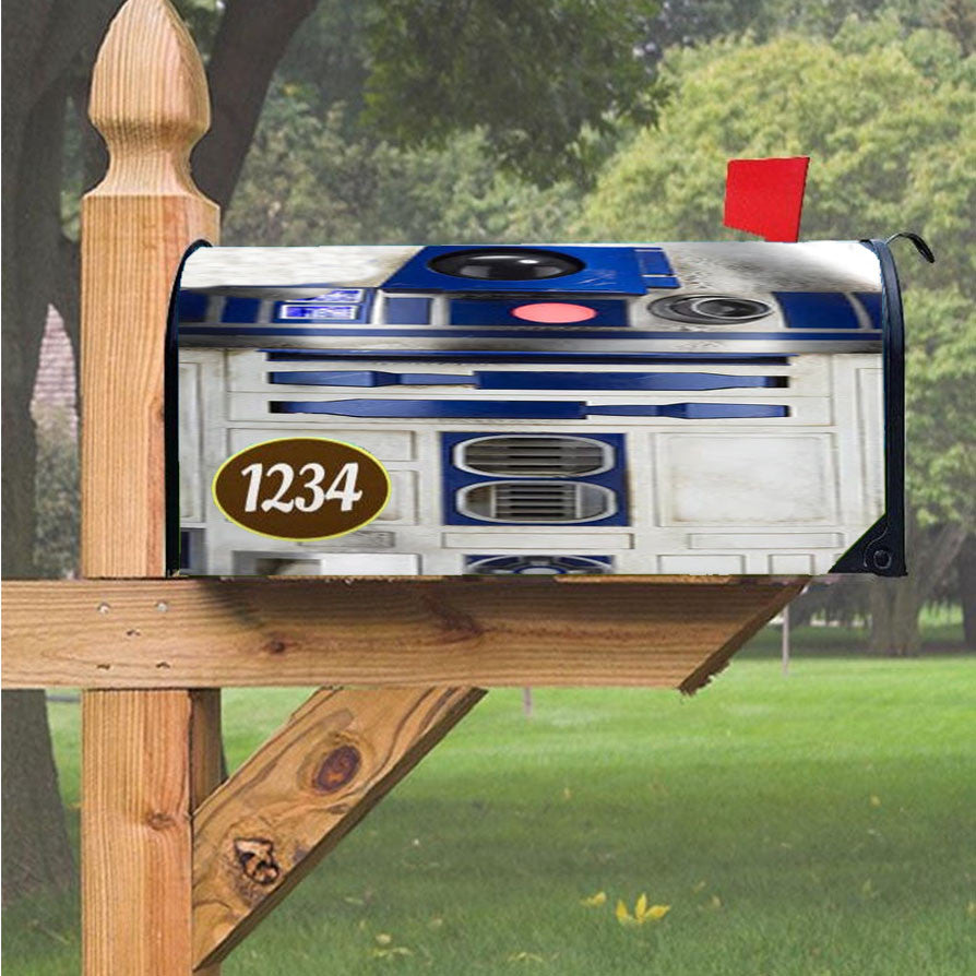 Star Wars R2D2 Robot Magnetic Mailbox Cover 18" X 21" Outdoor Decor