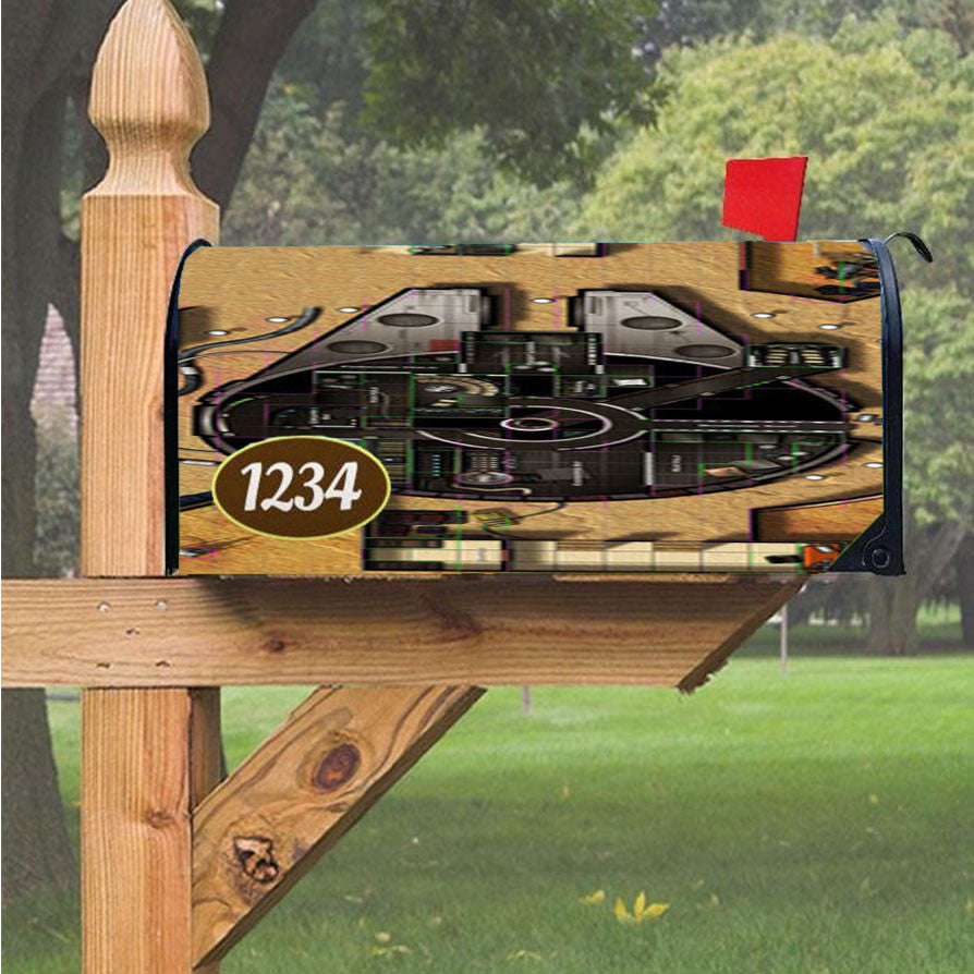 Star Wars Ship Map Magnetic Mailbox Cover 18" X 21" Outdoor Decor