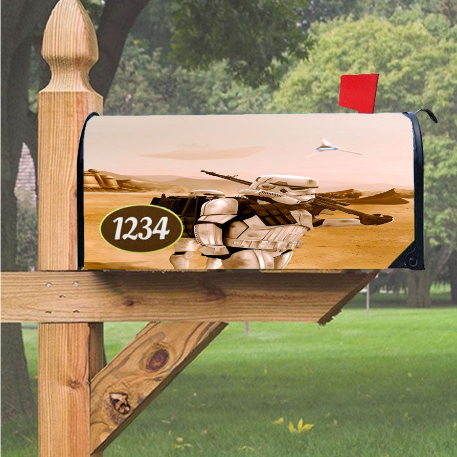 Star Wars Stormtroopers Magnetic Mailbox Cover 18" X 21" Outdoor Decor