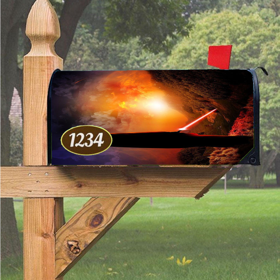 Star Wars Sunset Wallpaper Magnetic Mailbox Cover 18" X 21" Outdoor Decor