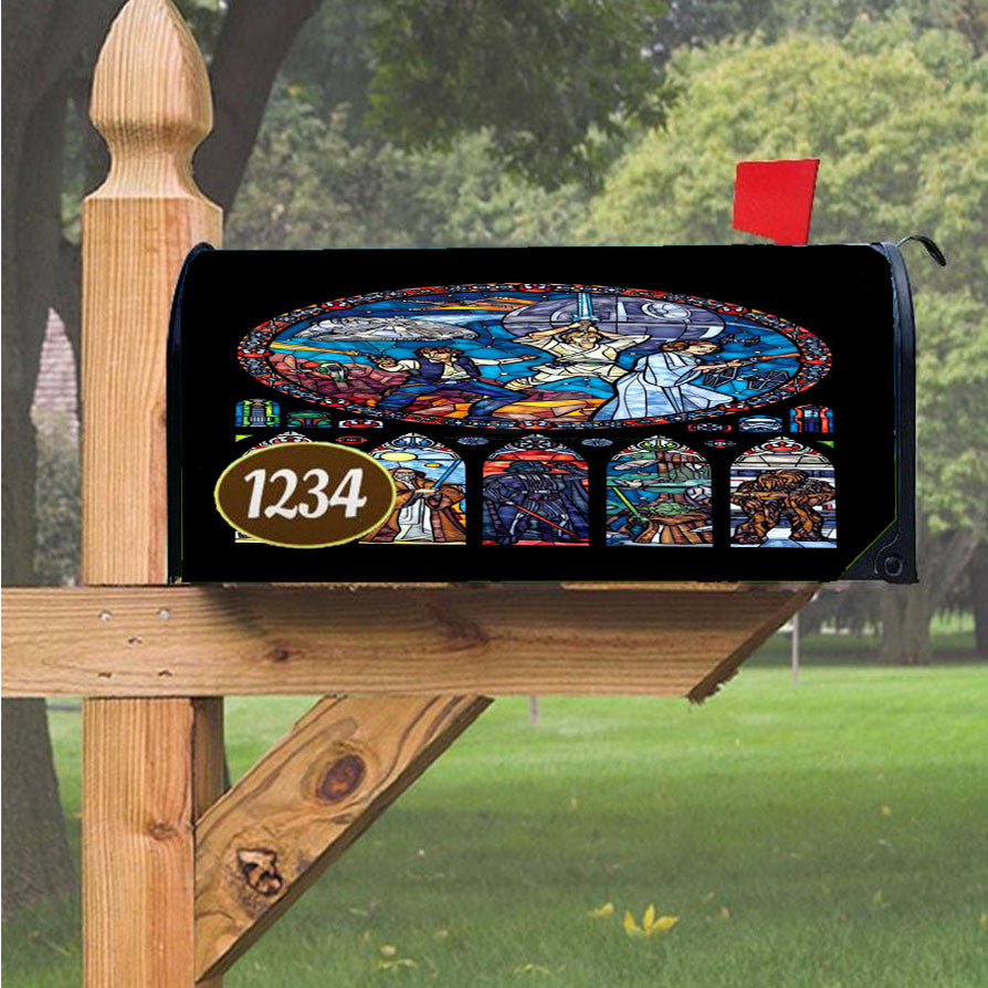 Star Wars Wallpaper Magnetic Mailbox Cover 18" X 21" Outdoor Decor