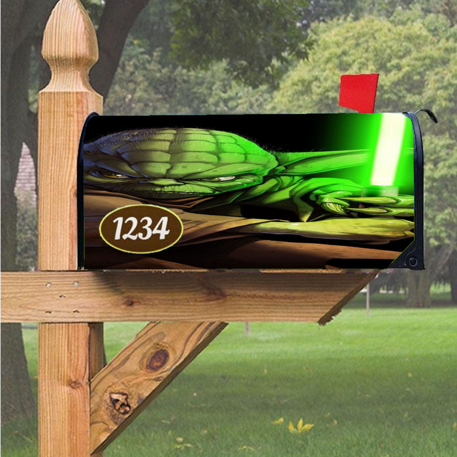 Star Wars Yoda 2 Magnetic Mailbox Cover 18" X 21" Outdoor Decor