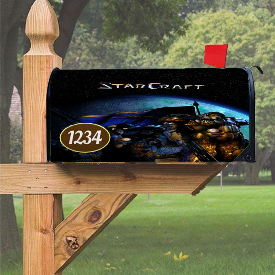 Starcraft Galaxy Brood Wars Magnetic Mailbox Cover 18" X 21" Outdoor Decor