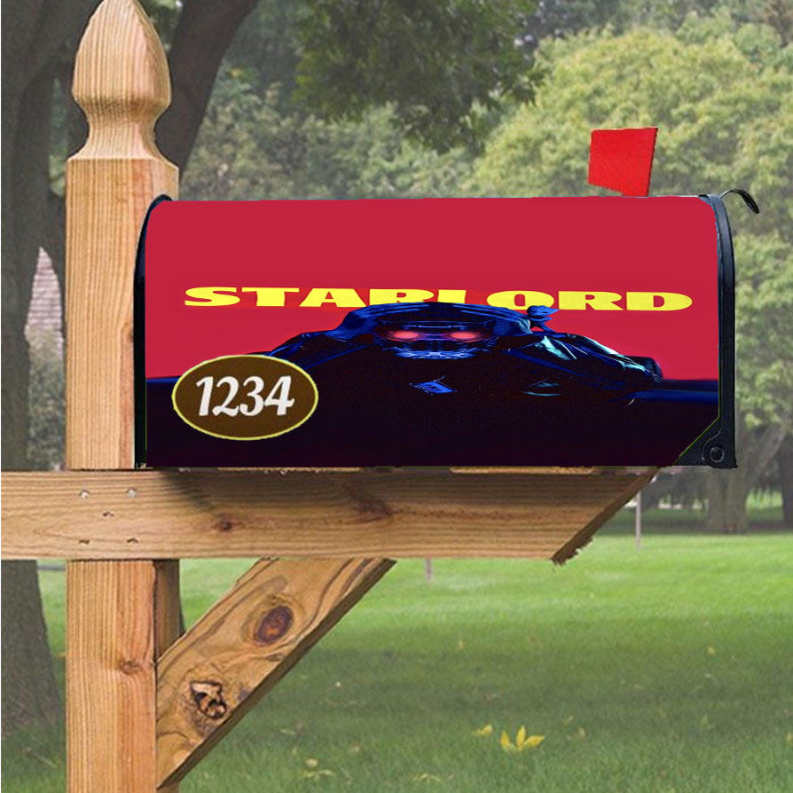 Starlord Guardians Of The Galaxy Wallpaper Magnetic Mailbox Cover 18" X 21" Outdoor Decor