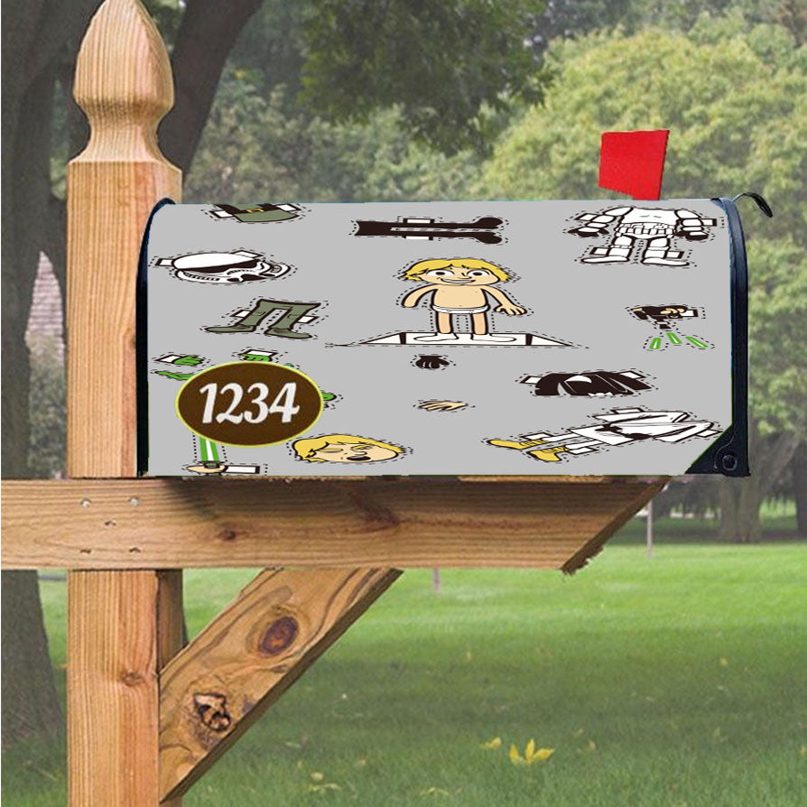 Stars Wars Costume Set Magnetic Mailbox Cover 18" X 21" Outdoor Decor