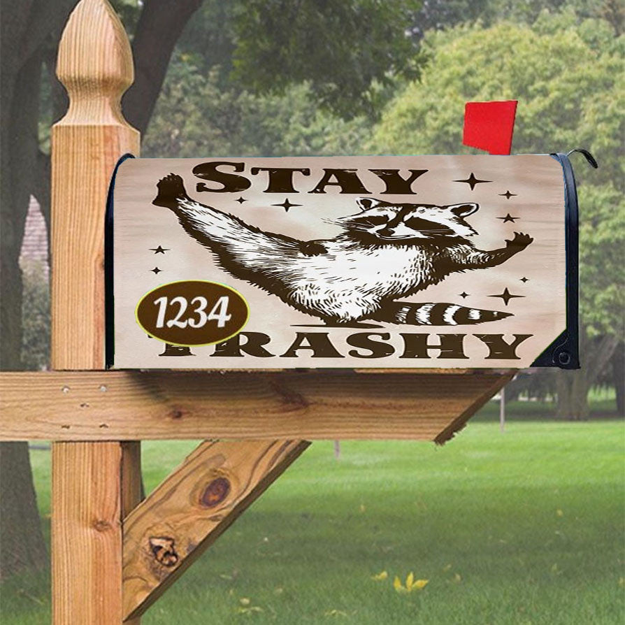 Stay Trashy Magnetic Mailbox Cover 18" X 21" Outdoor Decor