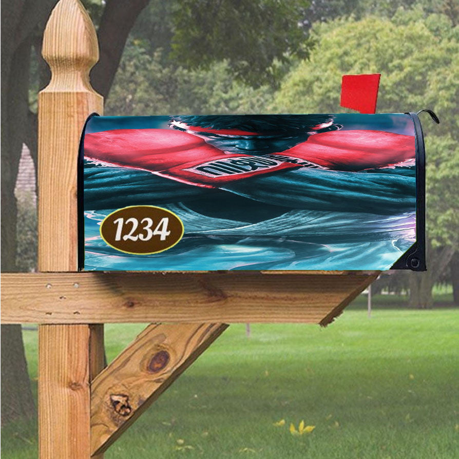 Street Fighter Anime Magnetic Mailbox Cover 18" X 21" Outdoor Decor