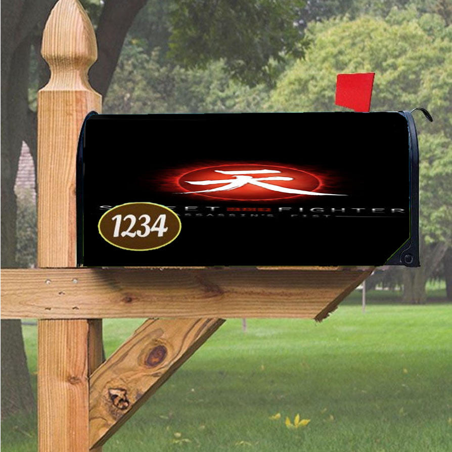 Street Fighter Assassins Fist Magnetic Mailbox Cover 18" X 21" Outdoor Decor