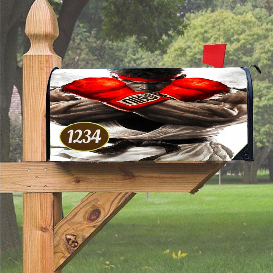 Street Fighter V Ryu Magnetic Mailbox Cover 18" X 21" Outdoor Decor