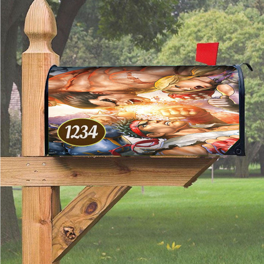 Street Fighter X Tekken Magnetic Mailbox Cover 18" X 21" Outdoor Decor