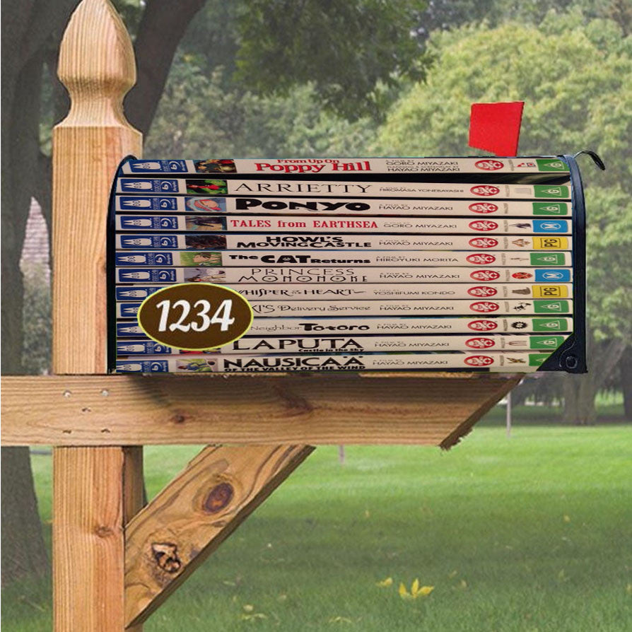 Studio Ghilbli Books Magnetic Mailbox Cover 18" X 21" Outdoor Decor