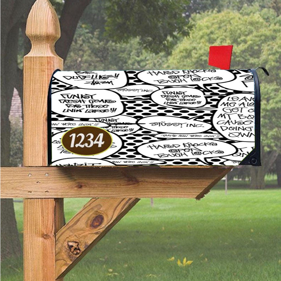 Stussy Inc Magnetic Mailbox Cover 18" X 21" Outdoor Decor