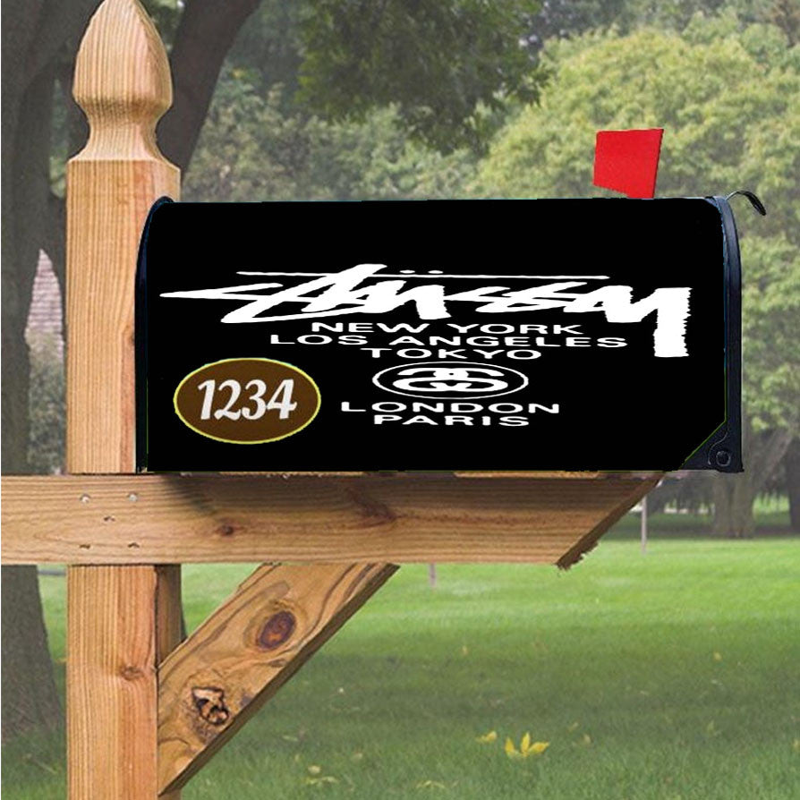 Stussy Logo Magnetic Mailbox Cover 18" X 21" Outdoor Decor