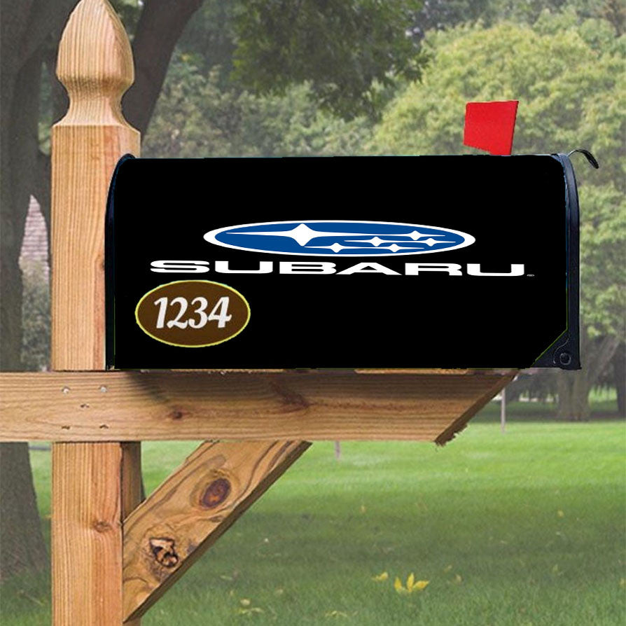 Subaru Logo Vector Magnetic Mailbox Cover 18" X 21" Outdoor Decor