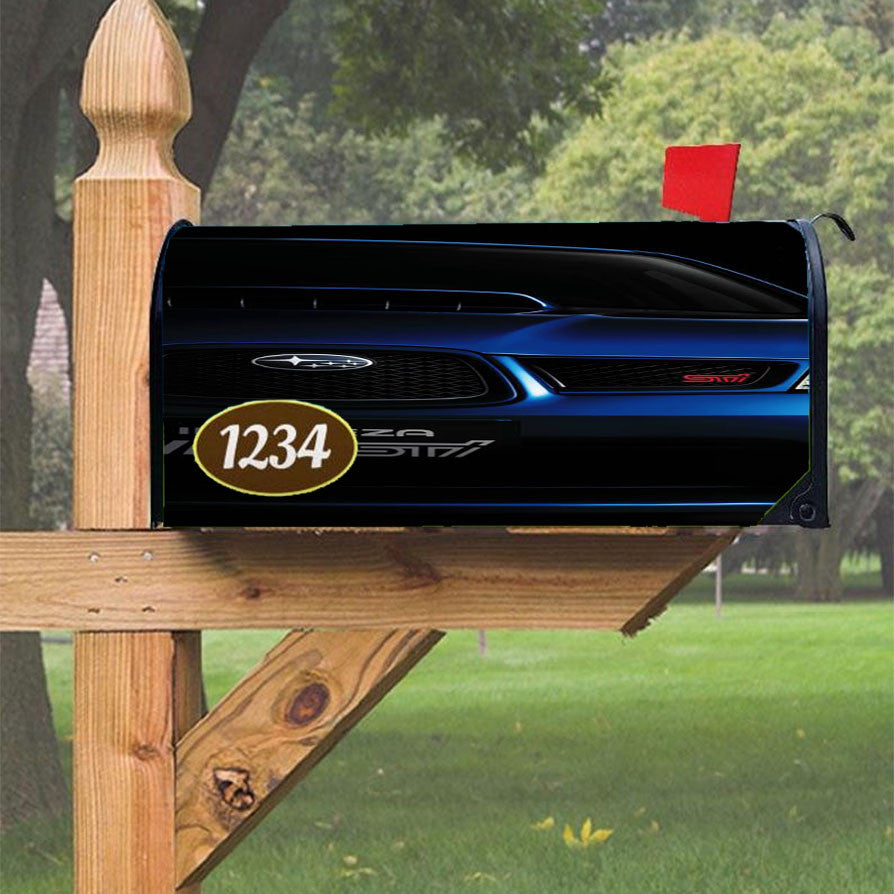 Subaru Wrx Sti Magnetic Mailbox Cover 18" X 21" Outdoor Decor