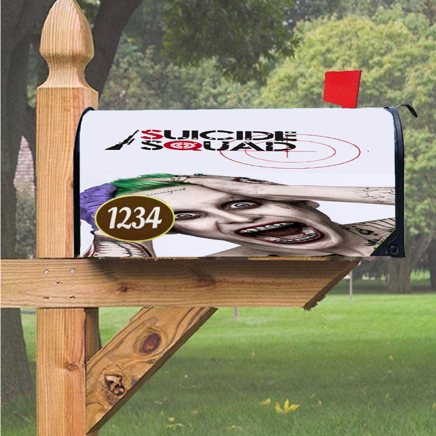 Suicide Squad Joker Magnetic Mailbox Cover 18" X 21" Outdoor Decor