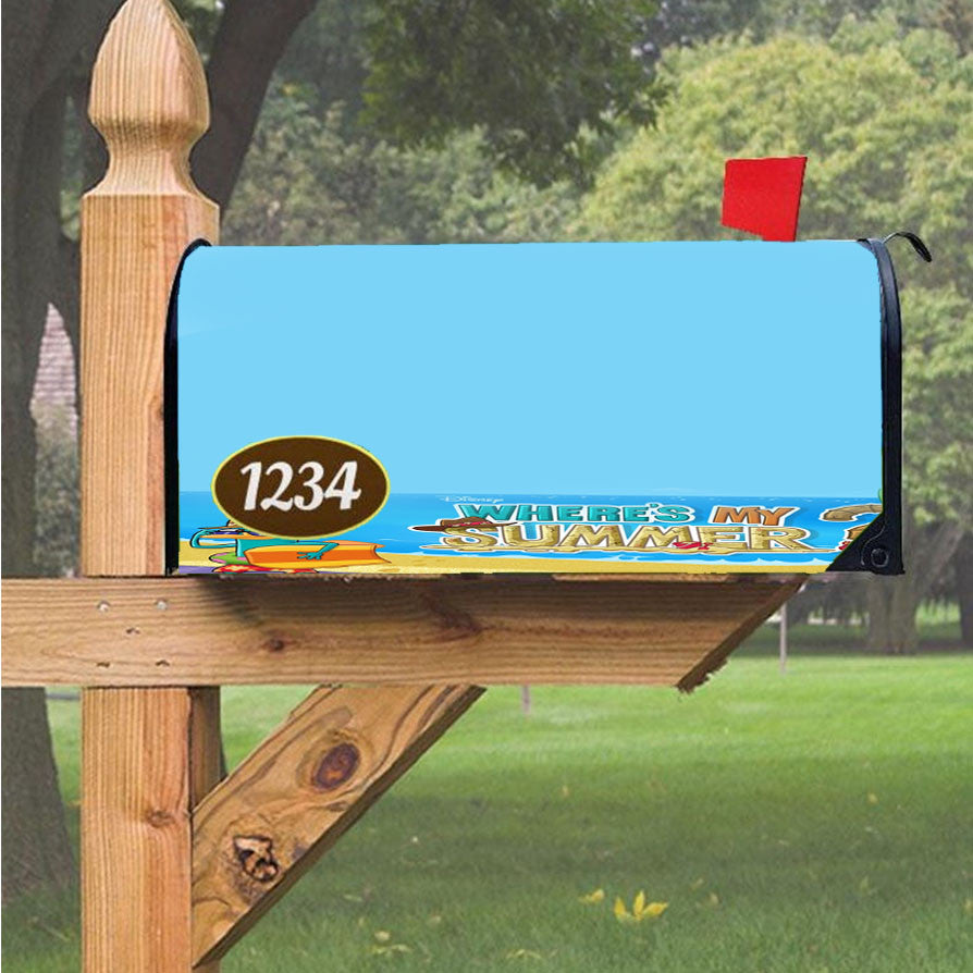 Summer Disney Magnetic Mailbox Cover 18" X 21" Outdoor Decor