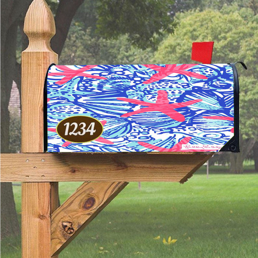 Summer Fresh Lilly Pulitzer Magnetic Mailbox Cover 18" X 21" Outdoor Decor