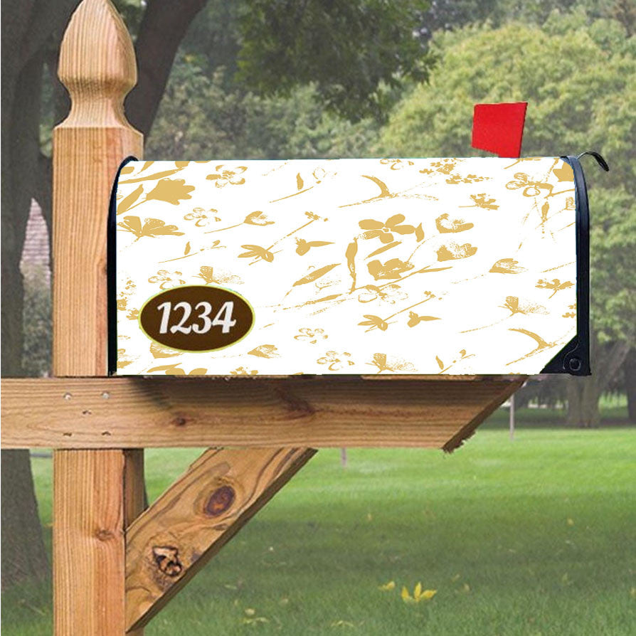 Summer Printed Flower Magnetic Mailbox Cover 18" X 21" Outdoor Decor