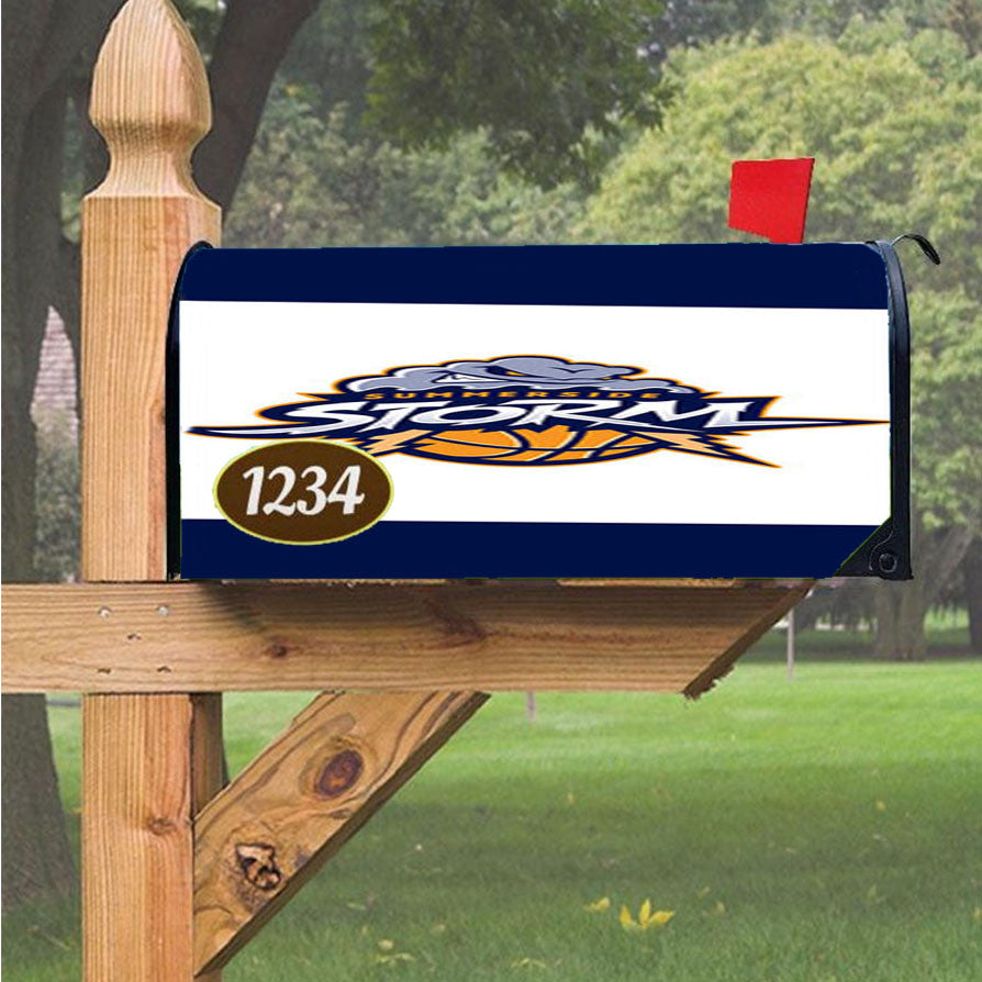 Summerside Blue Storm Magnetic Mailbox Cover 18" X 21" Outdoor Decor